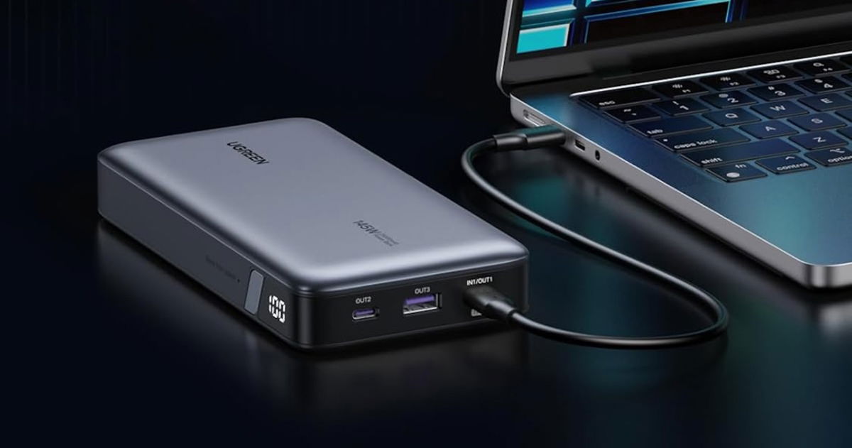 Esta batería externa de 25000 mAh y carga rápida de 145 W está de oferta por tiempo limitado