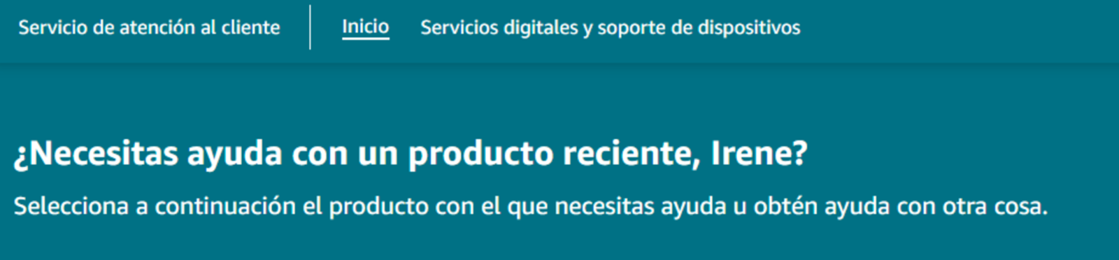 El servicio de atención al cliente de Amazon te ayudará si lo necesitas