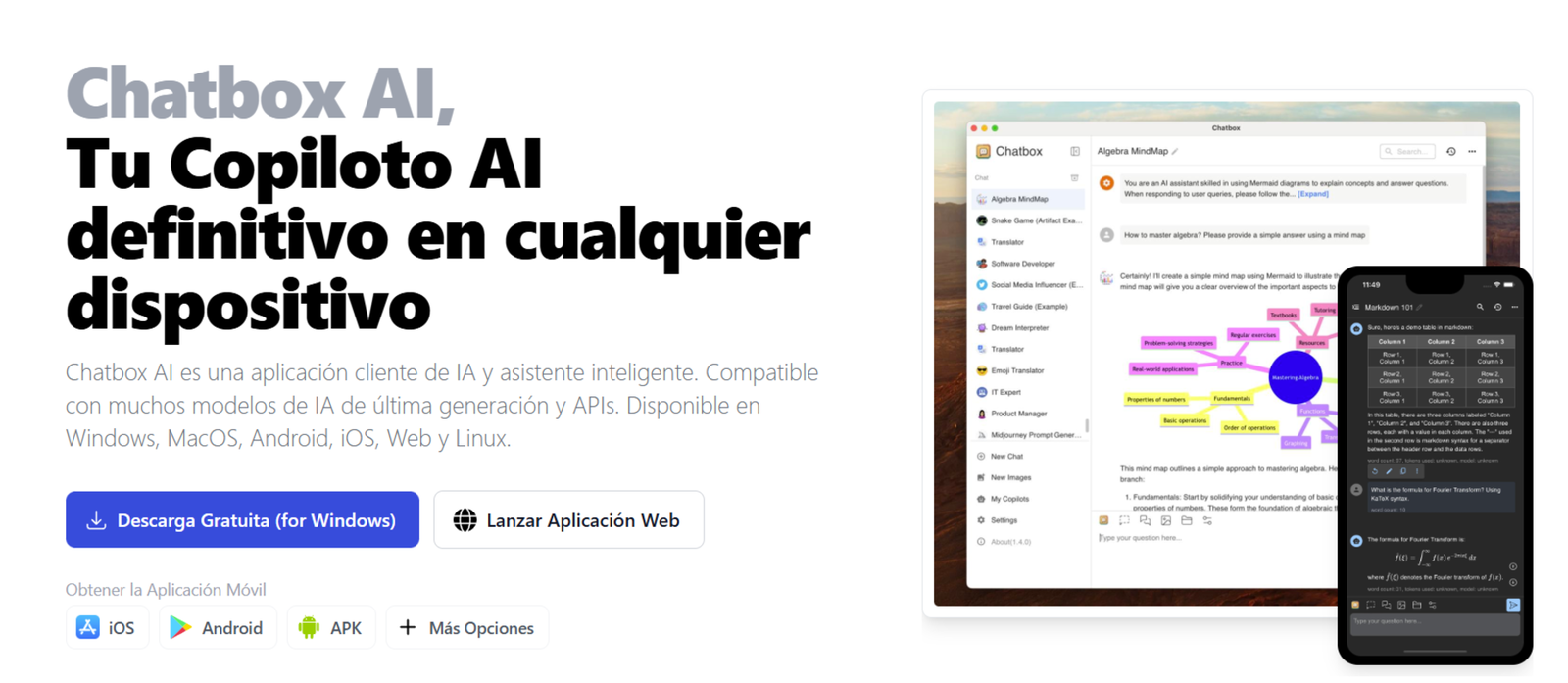 ChatBoxAI es una aplicacíon totalmente gratuita que nos permitirá usar un chatbot