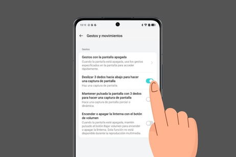 Cómo hacer capturas de pantalla con gestos en un móvil Android