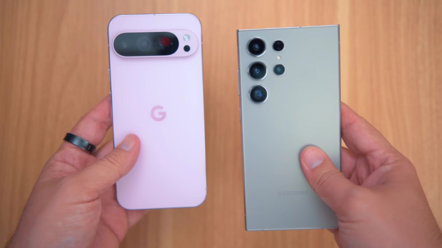 Diseño del Google Pixel 9 Pro XL y del Samsung Galaxy S24 Ultra