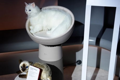 El nuevo purificador de aire de LG es también una cama para tu gato