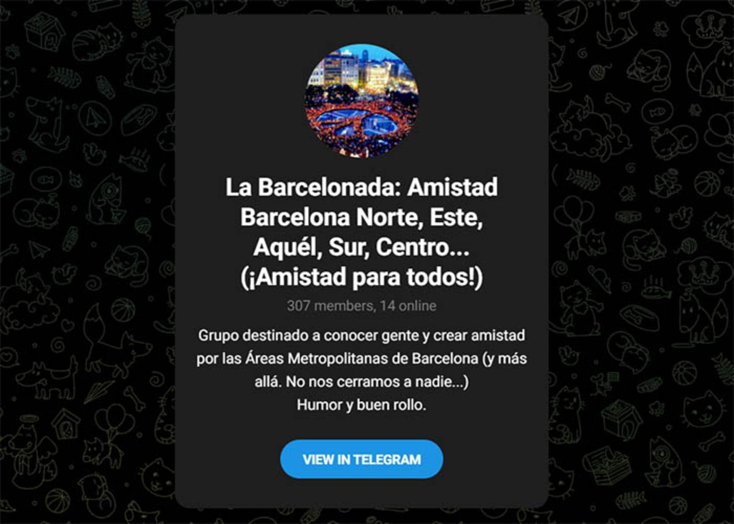 La Barcelonada grupo de Telegram España