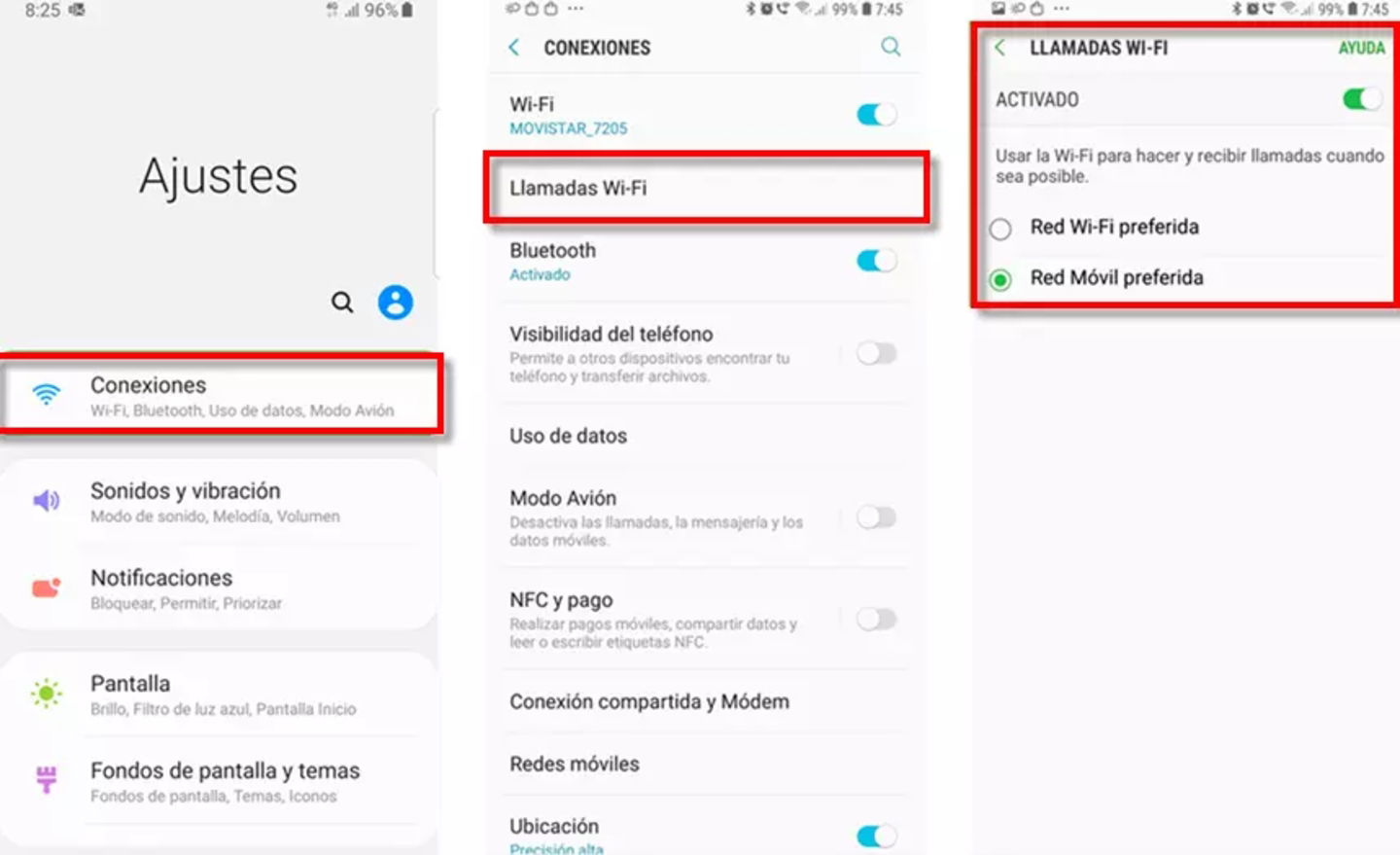 Para poder usar las llamadas WiFi debes activarlas desde los ajustes de tu teléfono