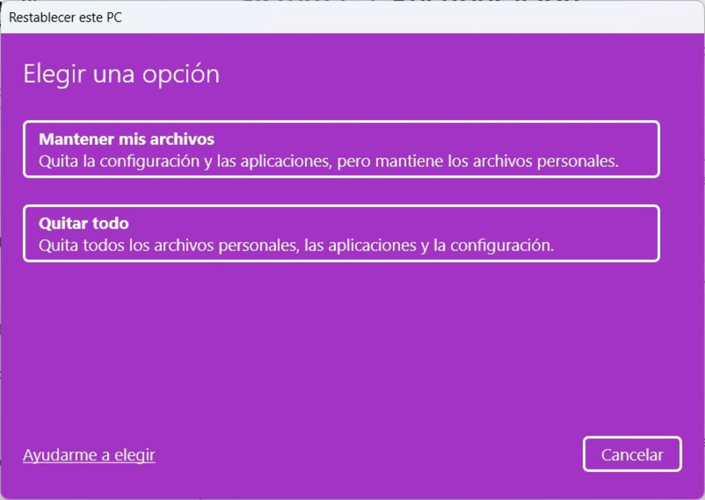 Cómo restablecer Windows 11 desde cero y paso a paso