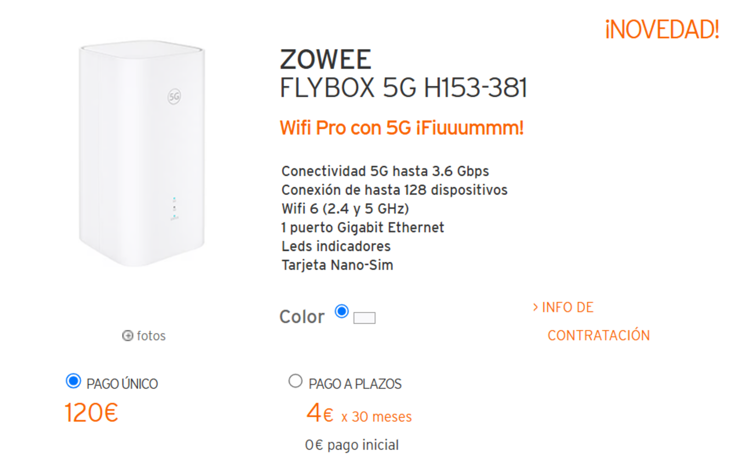 Ya está aquí el primer router 5G de Simyo ofrece velocidades de hasta 3,6 Gb mediante WiFi 6