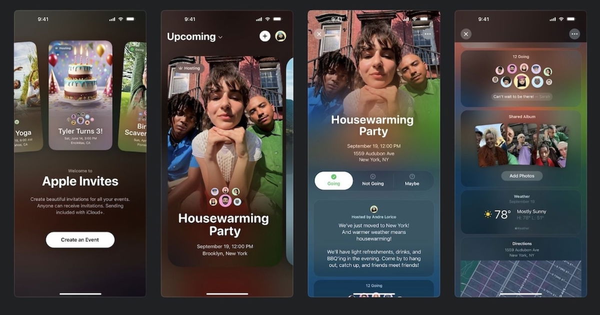 Apple Invites ya es oficial: así es la app para iPhone que te permite crear invitaciones personalizadas (y mucho más)