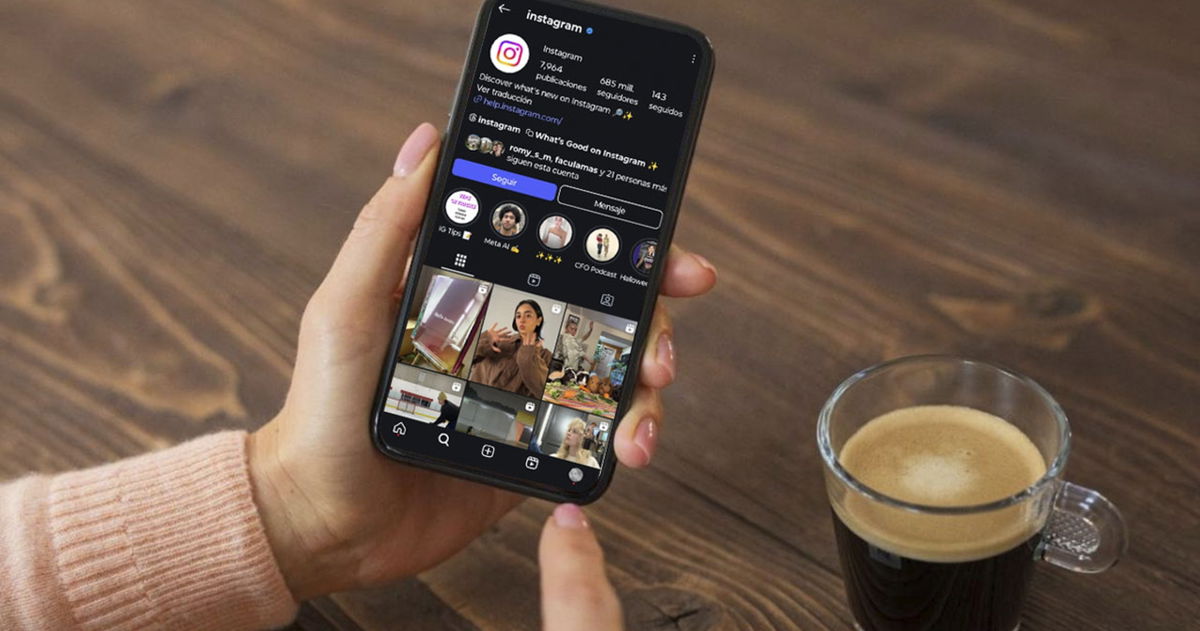 Cómo quitar la cuadrícula del perfil de Instagram