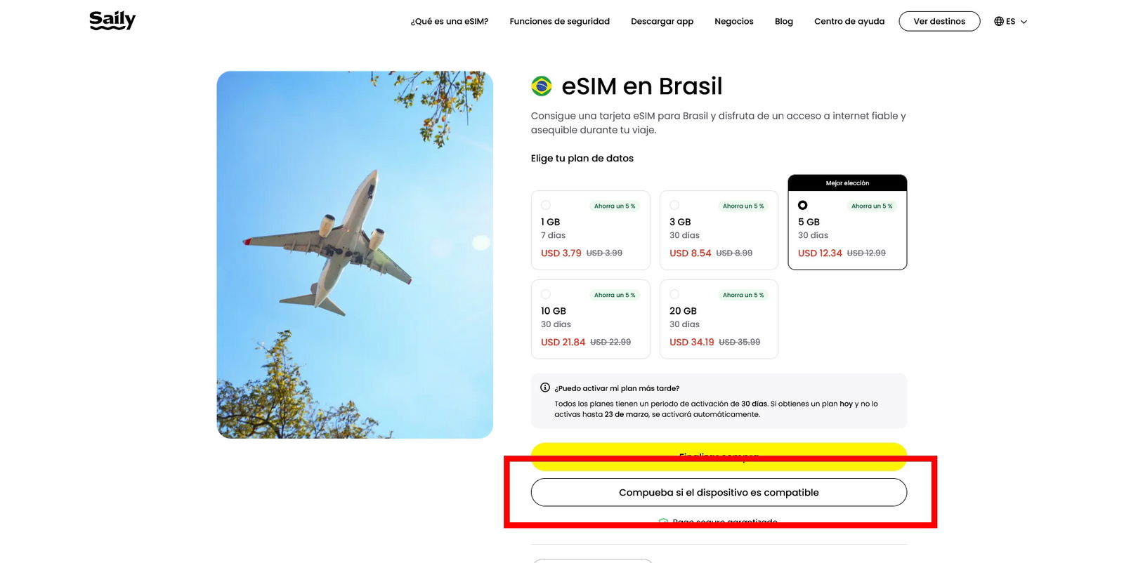 eSIM para Brasil: precios, cuál elegir y cómo configurarla