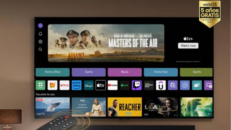 Cae de precio esta smart tv con calidad 4K, 55 pulgadas, conectividad total e imagen y sonido mejorado con IA