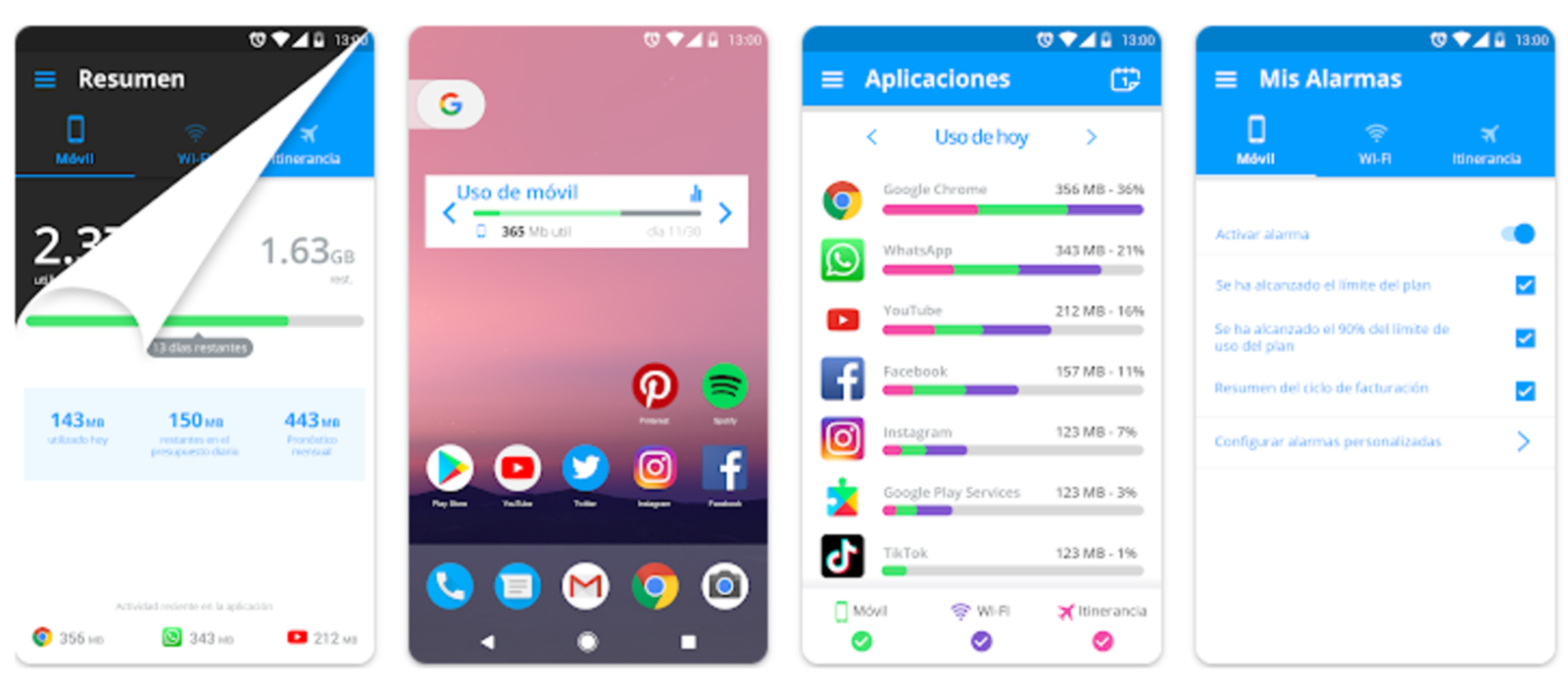 Apps como My Data Manager te ayudan a gestionar el uso de tus datos