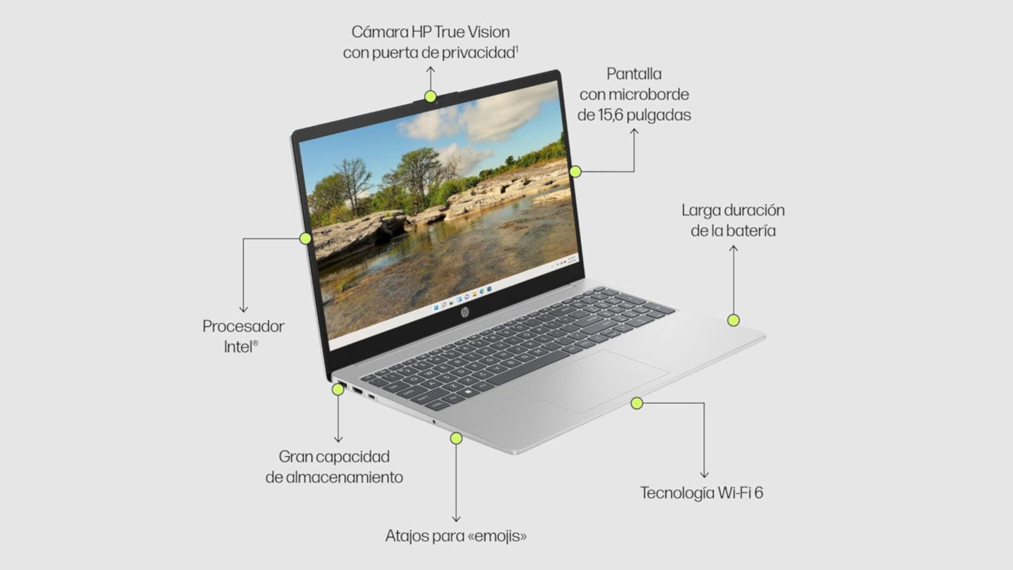 Este HP con W11 es una opción fantástica para tareas diarias, estudiar y teletrabajo, y cuesta menos de 300€