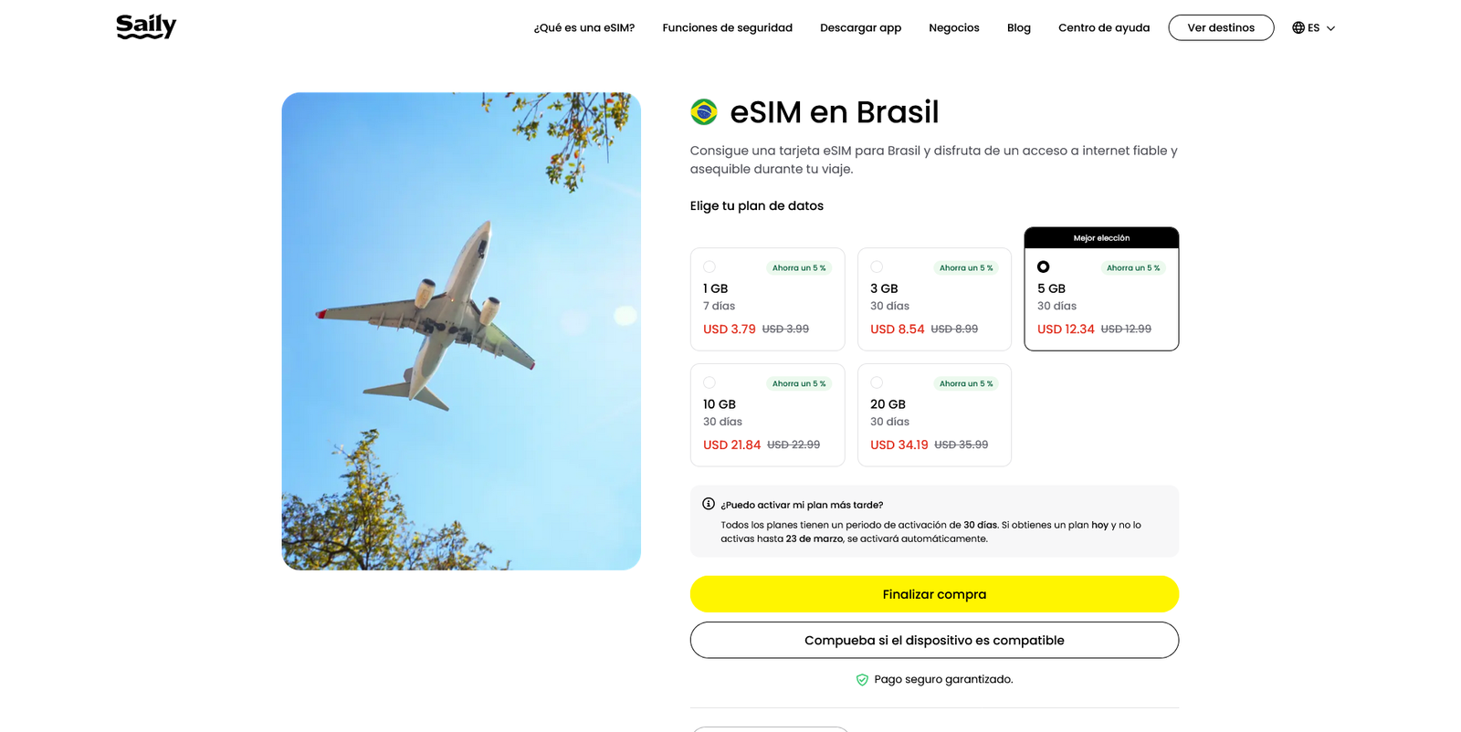 eSIM para Brasil: precios, cuál elegir y cómo configurarla