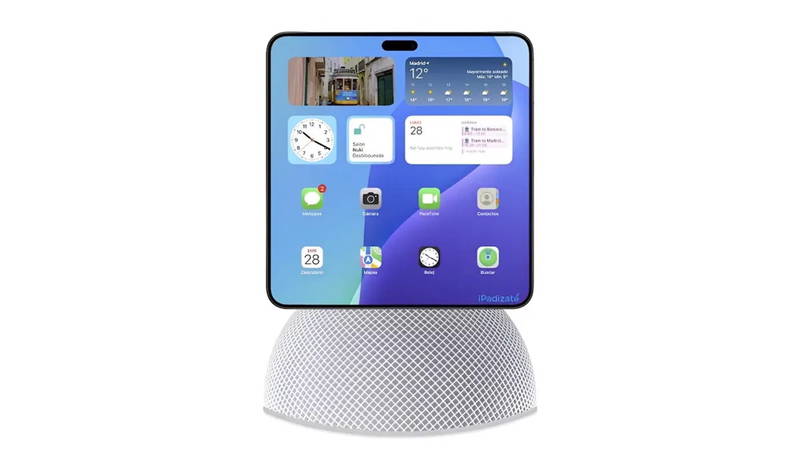 Concepto de HomePod con pantalla