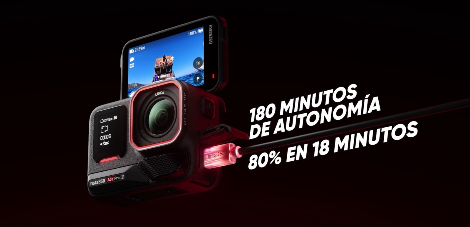 Insta360 Ace Pro 2 carga