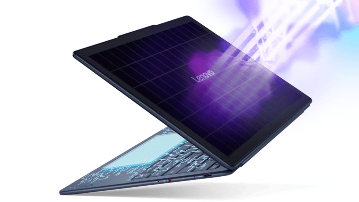 Lenovo revoluciona el MWC 2025 con un aluvión de novedades, incluido un portátil que se carga con luz solar