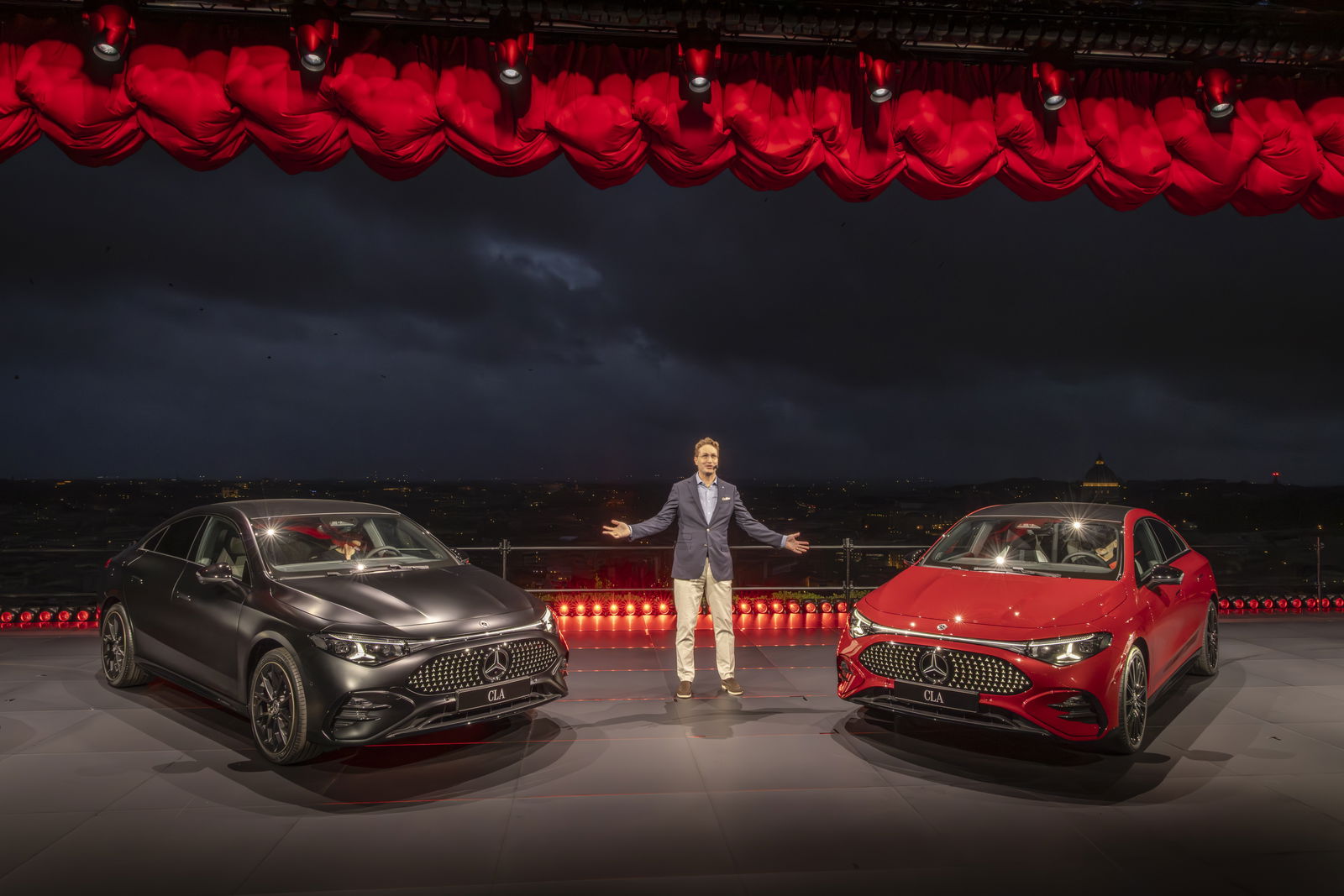 El Mercedes-Benz CLA, durante su presentación en Alemania