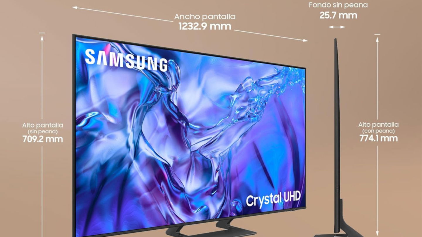 390 euros menos en un Smart TV Samsung de 55 pulgadas con 4K, HDR10+ y el mejor sistema operativo