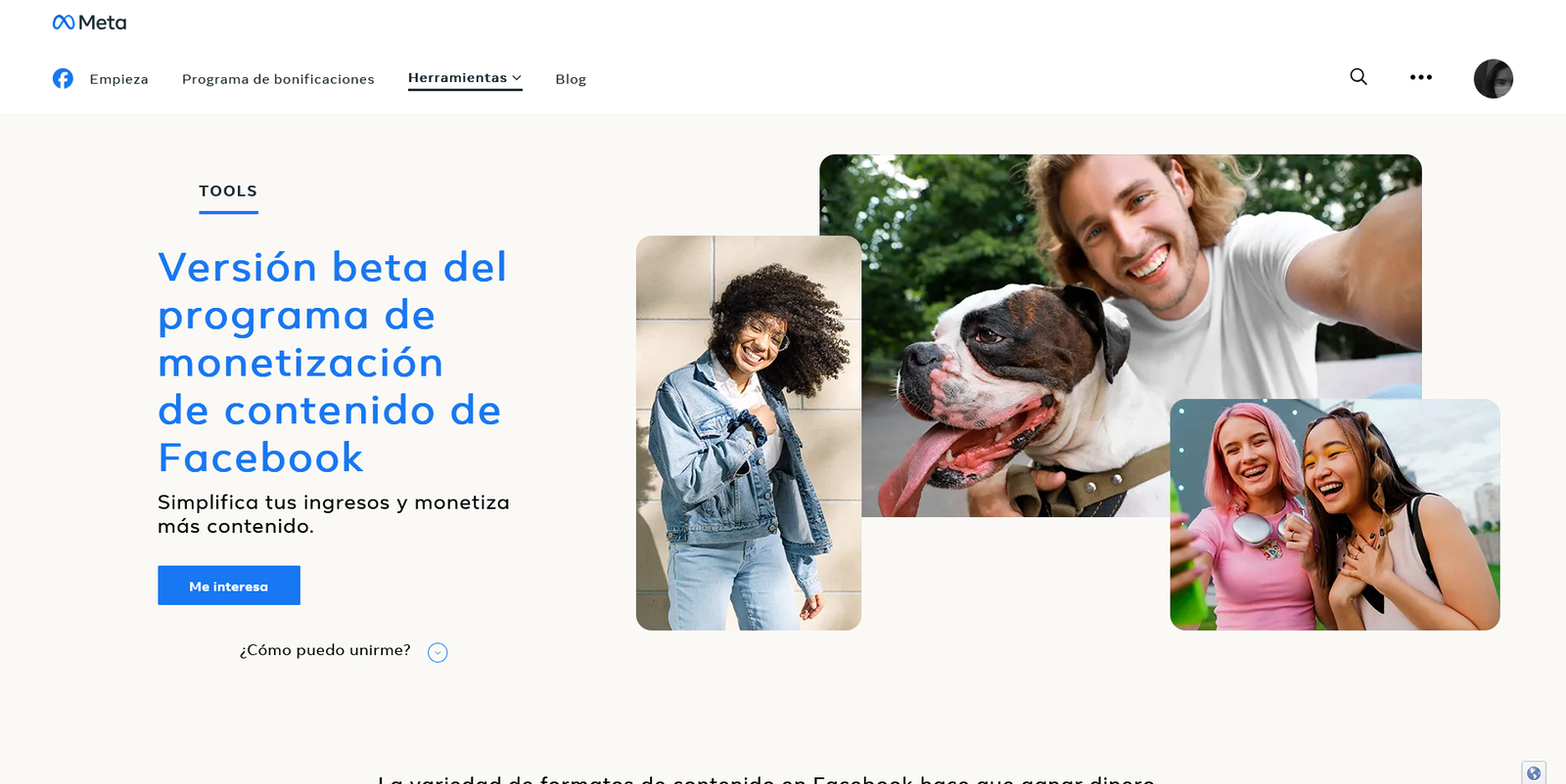 Facebook monetiza sus historias. Los creadores podrán generar ingresos a través del contenido que publiquen