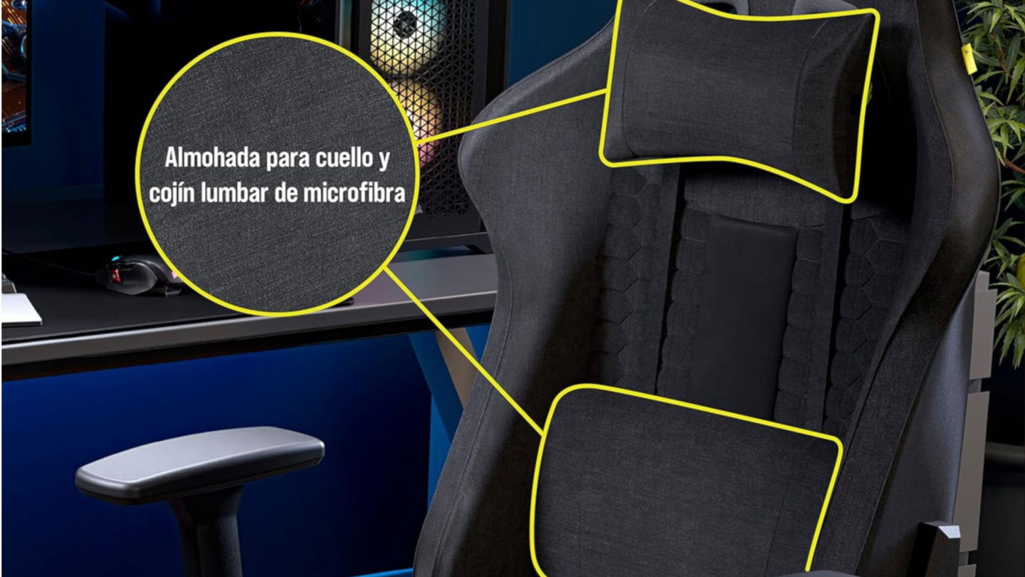 La silla gaming que necesita tu espalda y cuello es esta Corsair, un escándalo de cómoda y más barata que nunca