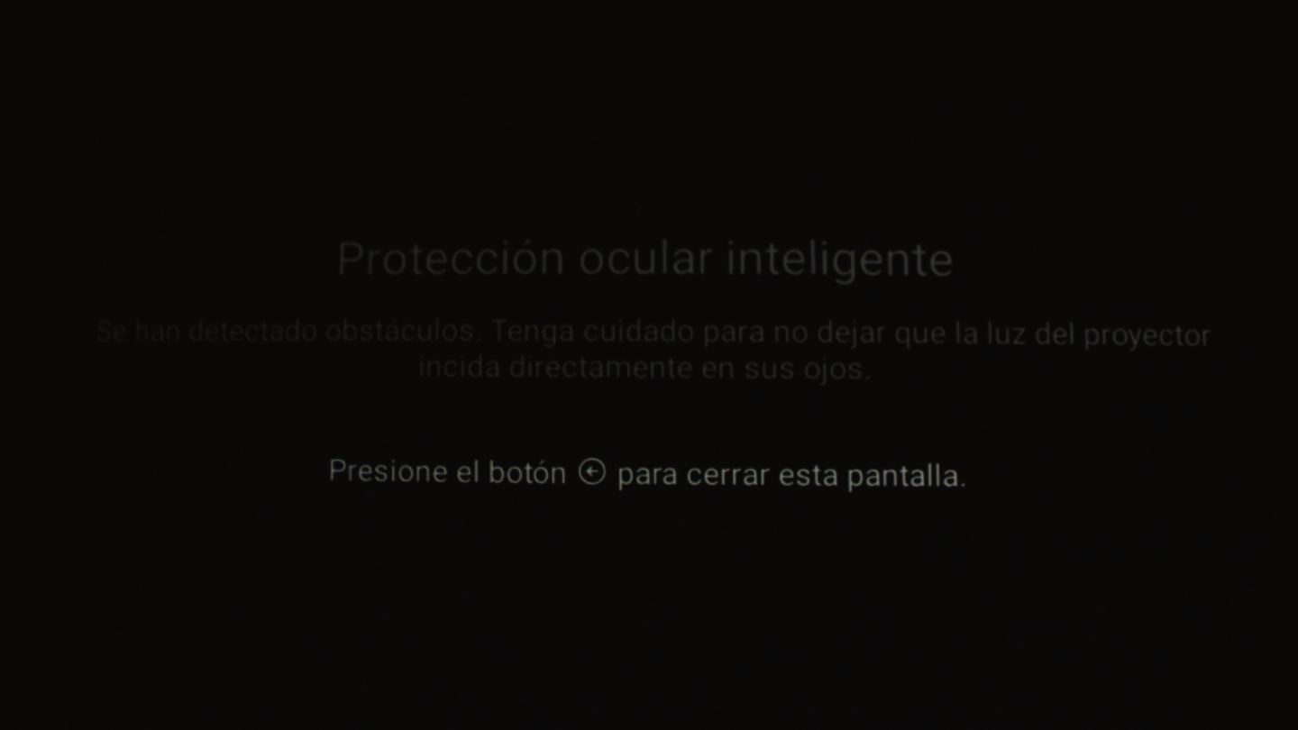 Función de protección ocular en el Epson EF-22