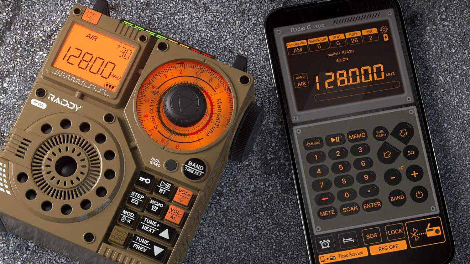 Raddy RF320 app