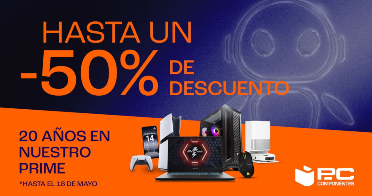 ¡20 aniversario de PcComponentes! Te esperan grandes ofertas hasta el 18 de mayo