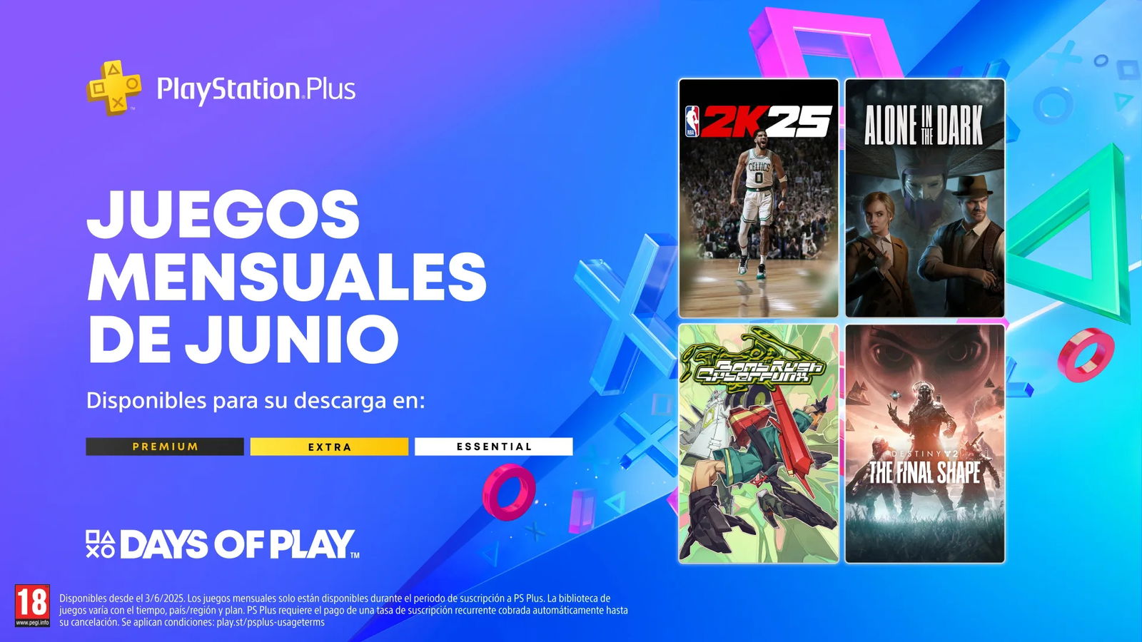 PS Plus PlayStation junio