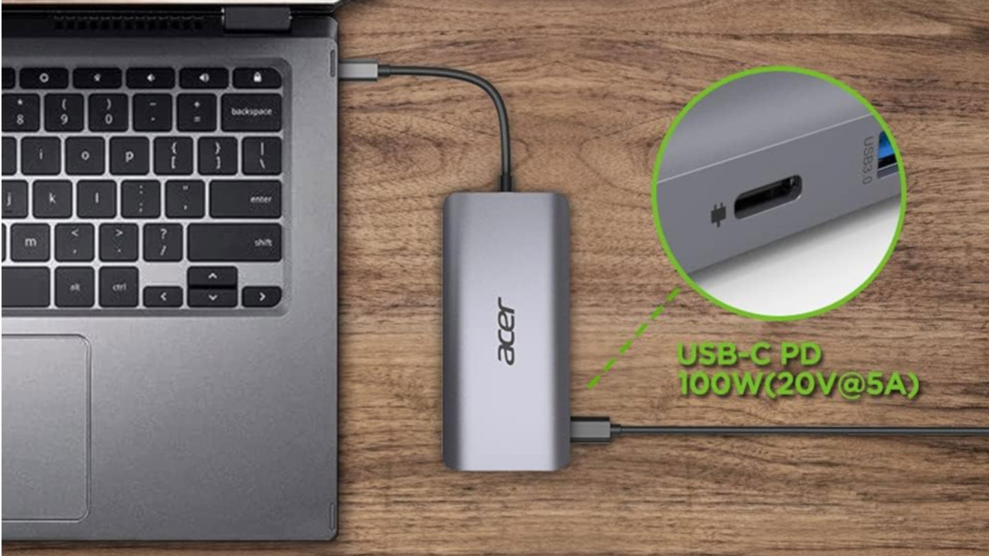 Conecta todo lo que quieras con un solo cable: esta estación Acer 12 en 1 es ahora un chollazo