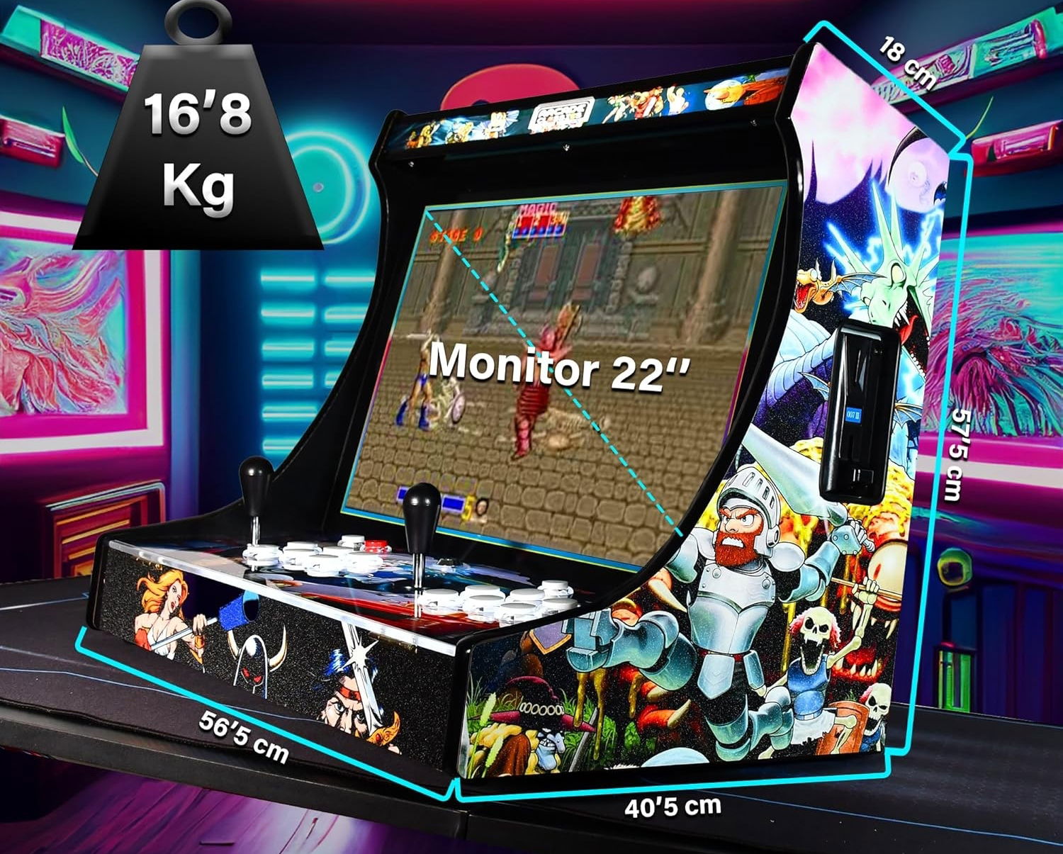bartop arcade 19 medidas