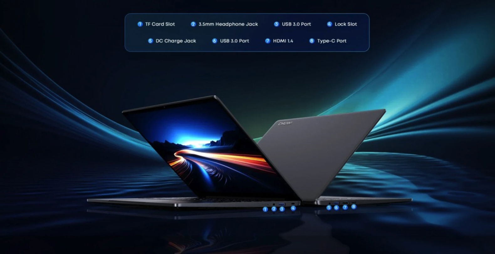 Corebook X puertos