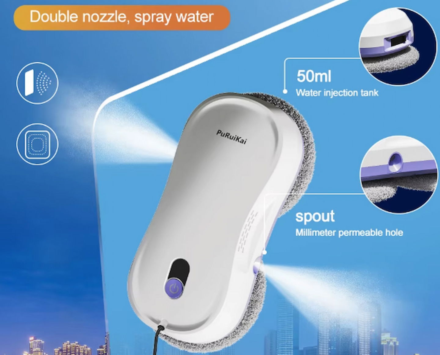 Este estupendo robot limpiacristales de PuRuiKai tiene un descuento atractivo en AliExpress