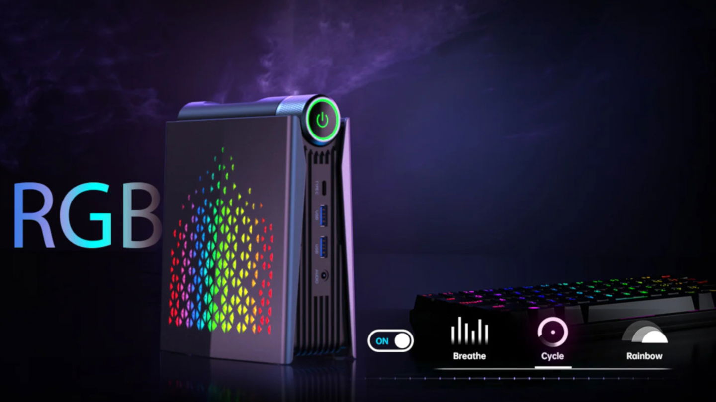 Un mini ordenador con alma de bestia: Ryzen 9, AMD Radeon RX 680M y RGB por menos de 400 euros