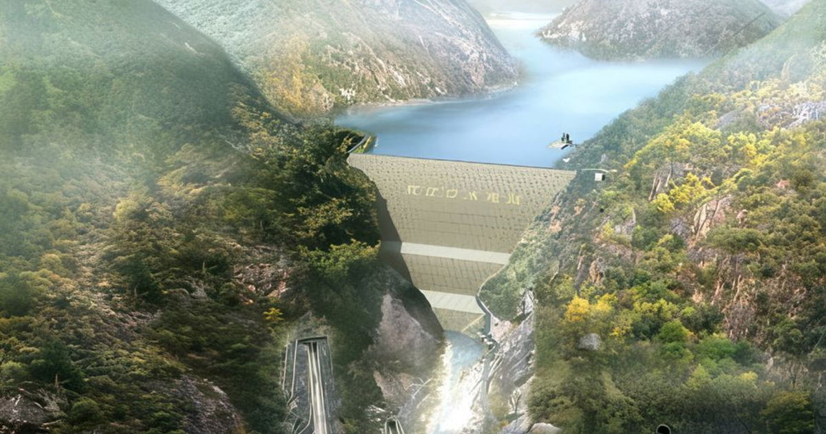 China está construyendo una presa monstruosa: es tan grande como un rascacielos