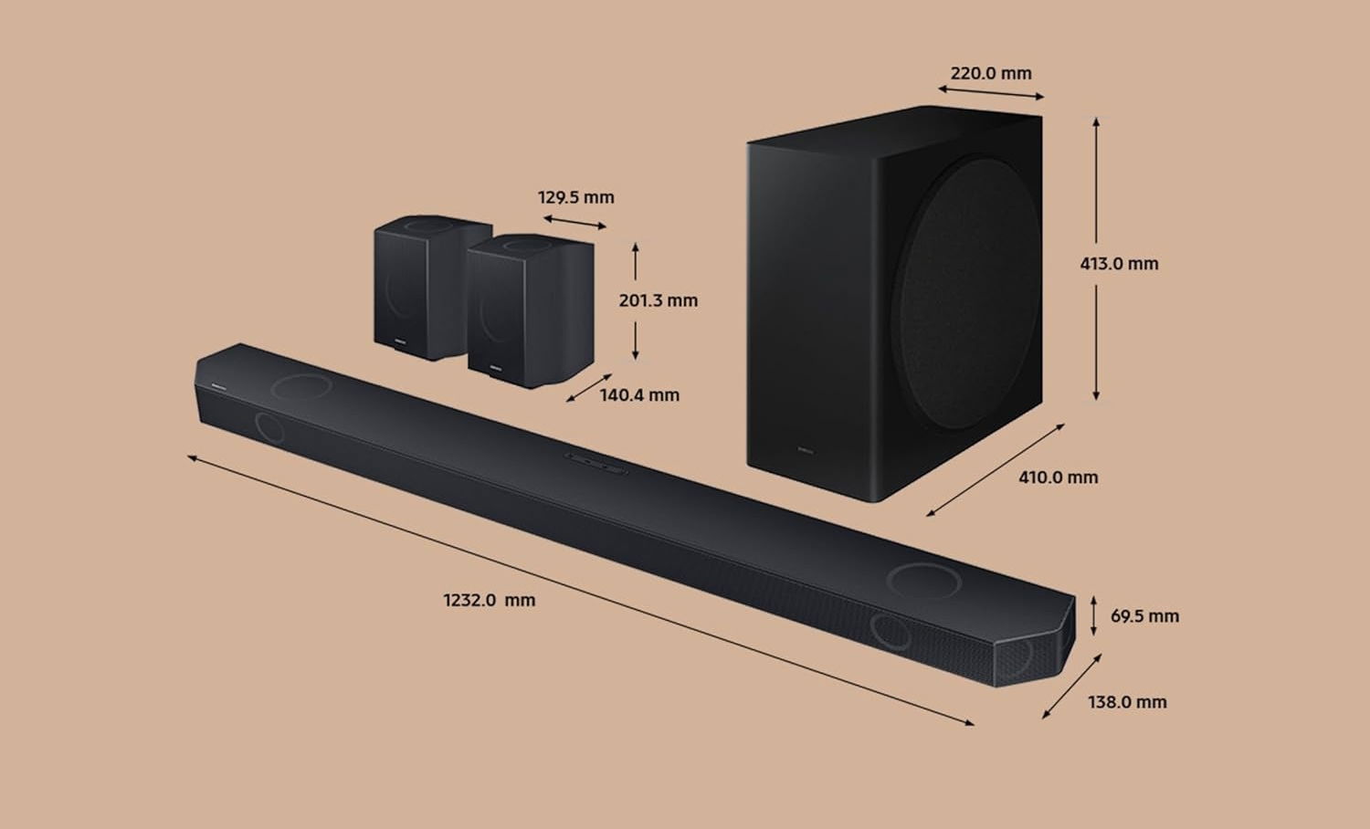 Samsung HW-Q990D medidas