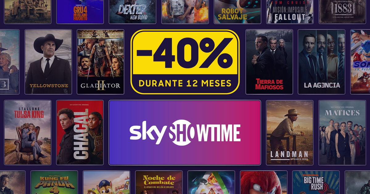SkyShowtime al 40 % de descuento por tiempo limitado en dos de sus modalidades