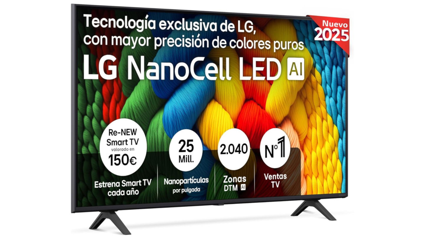 De locos: televisor LG de 50" con tecnología NanoCell y WebOS 25 al precio más bajo jamás visto
