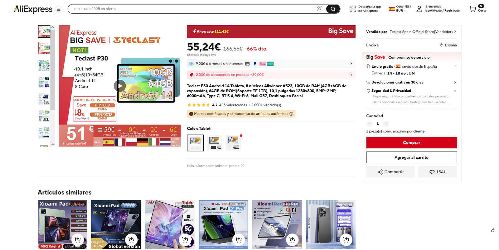 Análisis Teclast P30: la tablet más barata que salir a cenar que casi me convence
