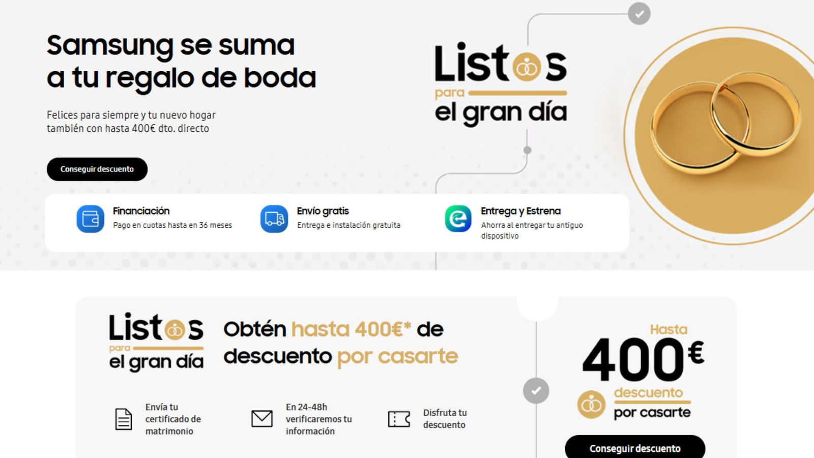 Samsung.com ofrece hasta 600 euros de descuento con ofertas para mamás, papás, estudiantes y matrimonios