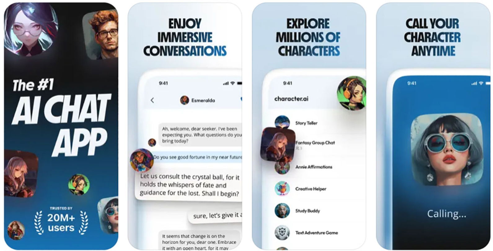 Character AI para iPhone