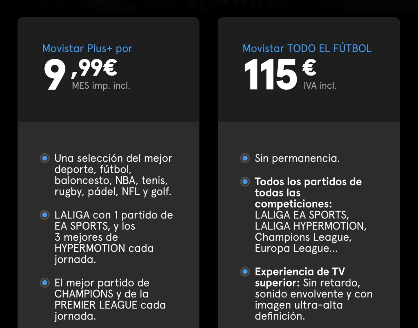 Ver el fútbol en Movistar Plus+: qué partidos y ligas ofrece la plataforma