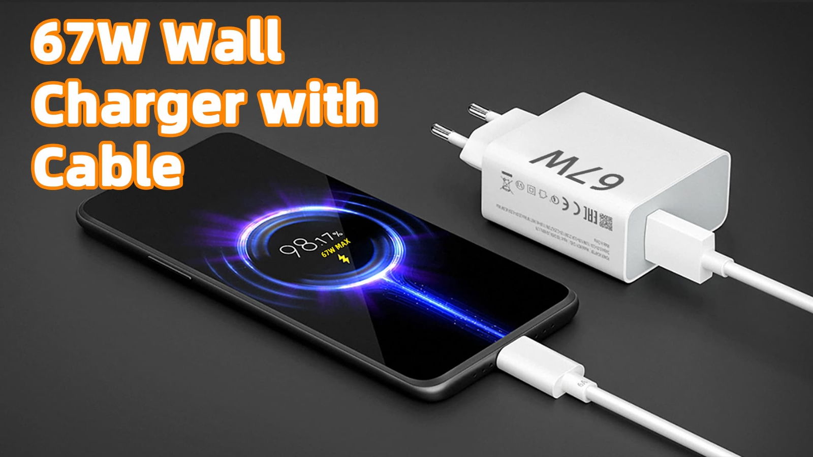 Este cargador universal es ideal para móviles con carga rápida de 67W