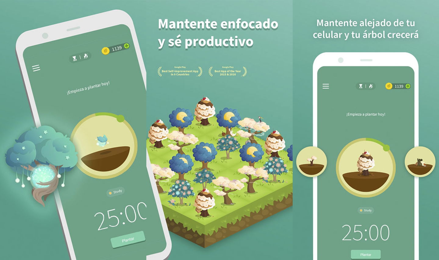 Forest app para estudiar