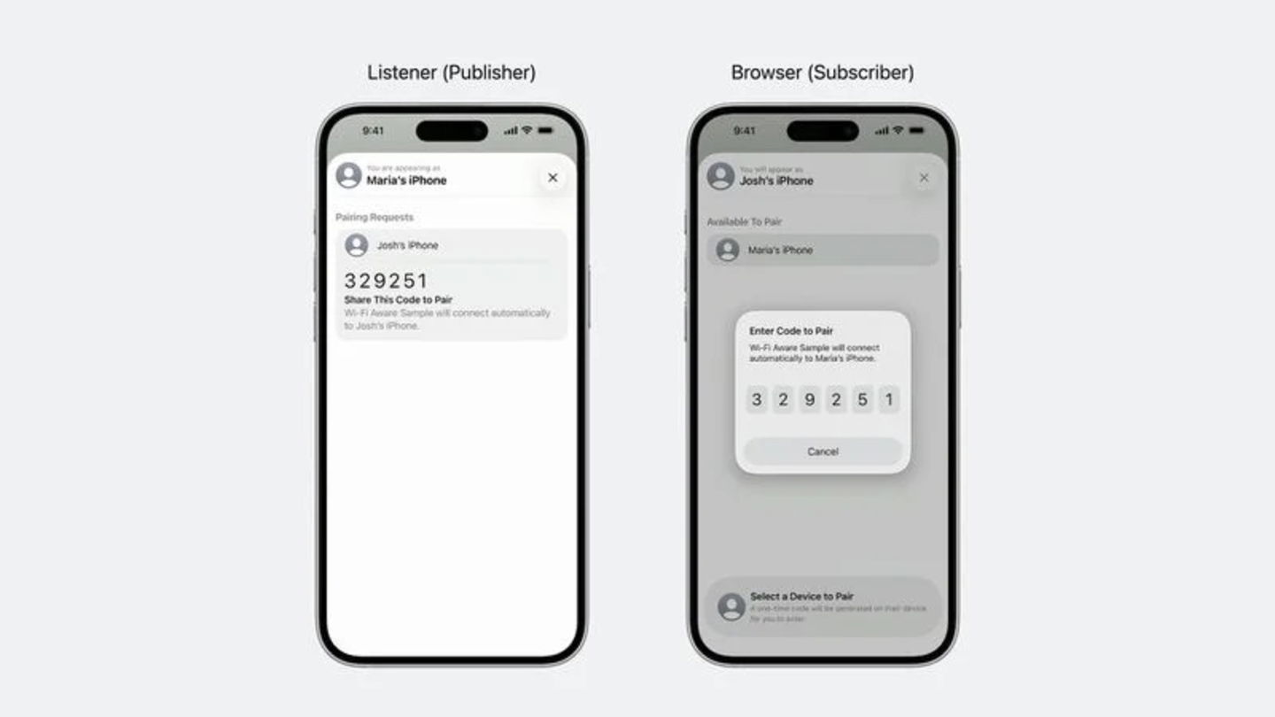 iOS y la conexión con dispositivos Android para envío de archivos por Wi-Fi Aware