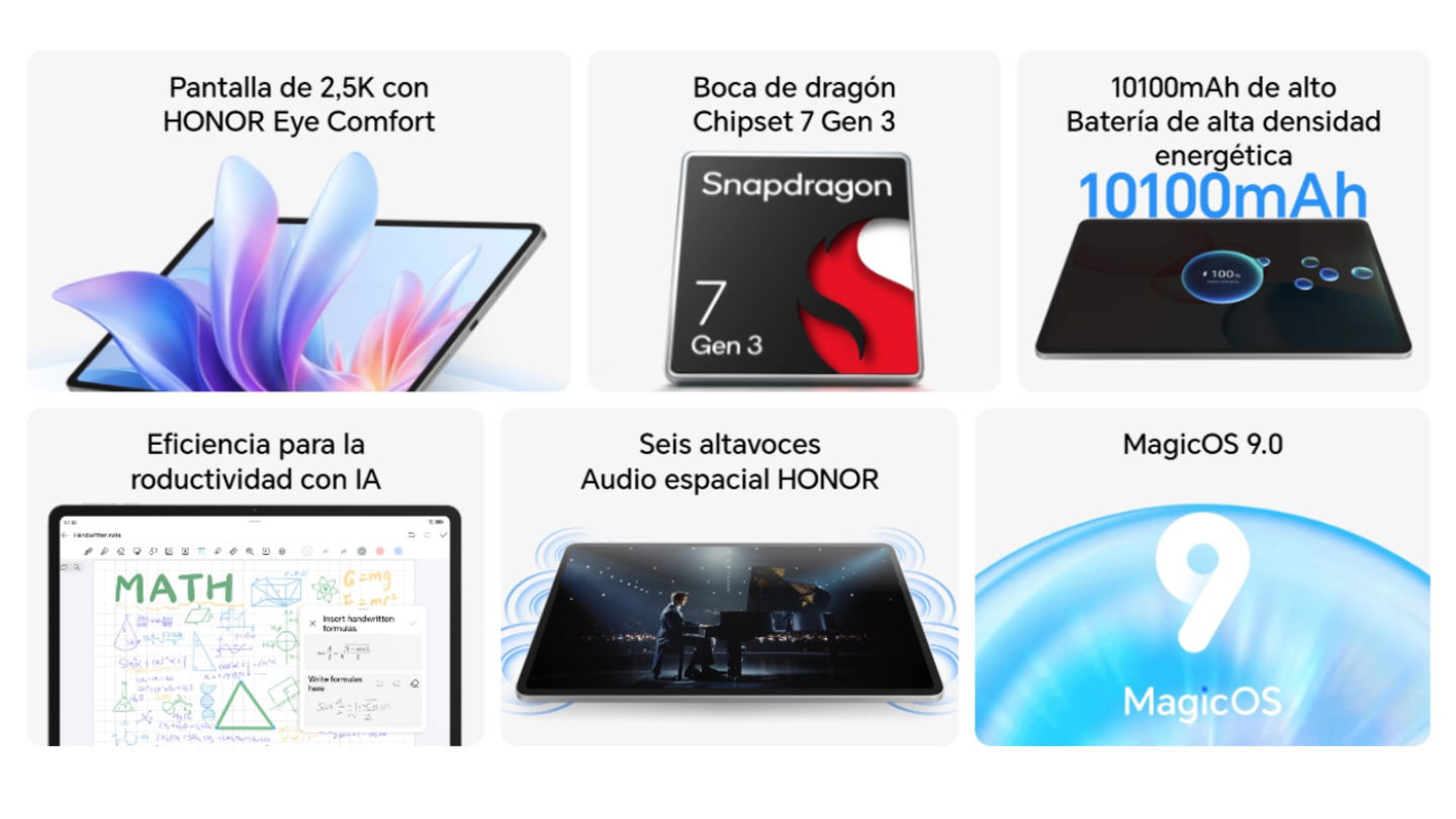 La nueva HONOR Pad 10 es oficial: diseño ultradelgado, pantalla de 12,1 pulgadas y autonomía de sobra por menos de 350 euros