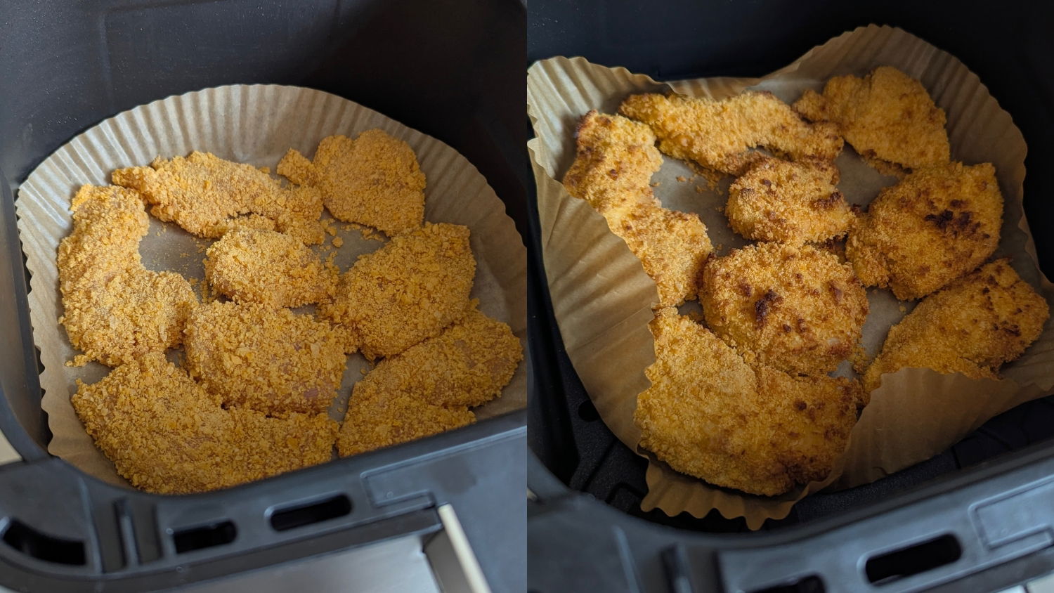 Ninja MAX PRO pollo empanado