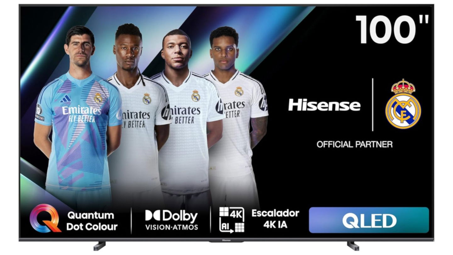 Cine en casa nivel estadio: esta Hisense QLED de 100 pulgadas es la compra (con mínimo histórico) más brutal que puedes hacer hoy