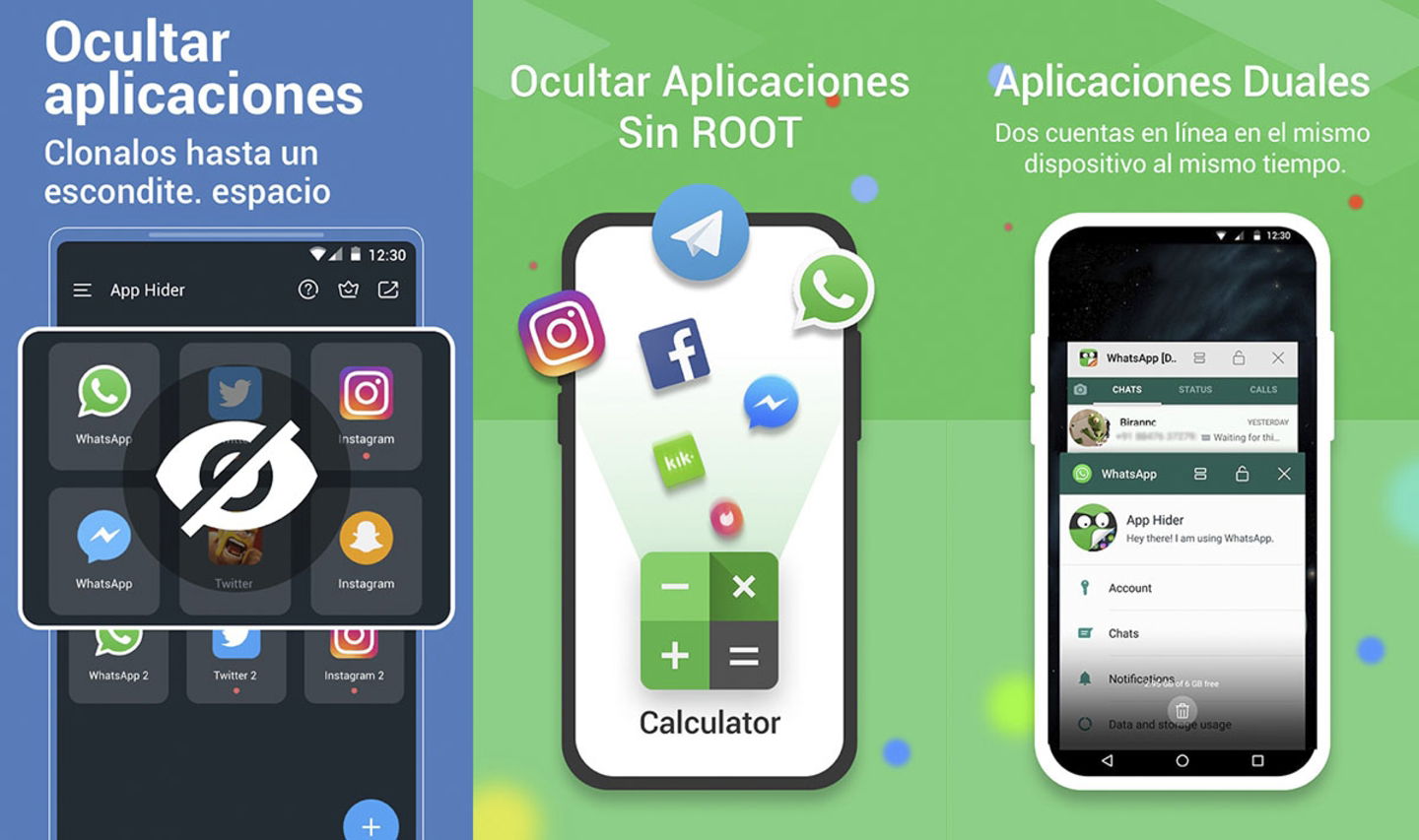 Utiliza aplicaciones de terceros para ocultar apps