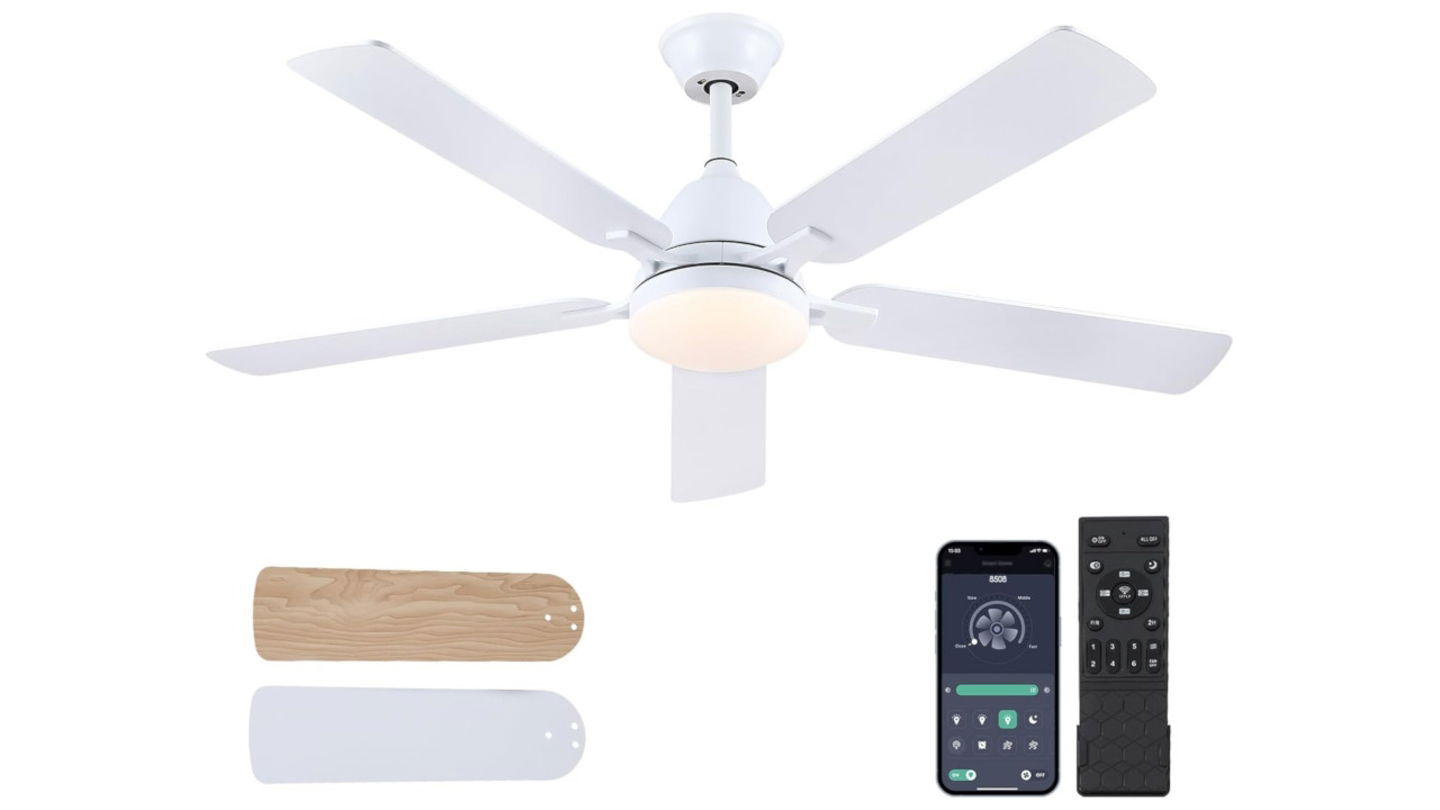 Una compra brutal por menos de 60 euros: este ventilador de techo con luz y control por app arrasa en Amazon en precio y valoraciones