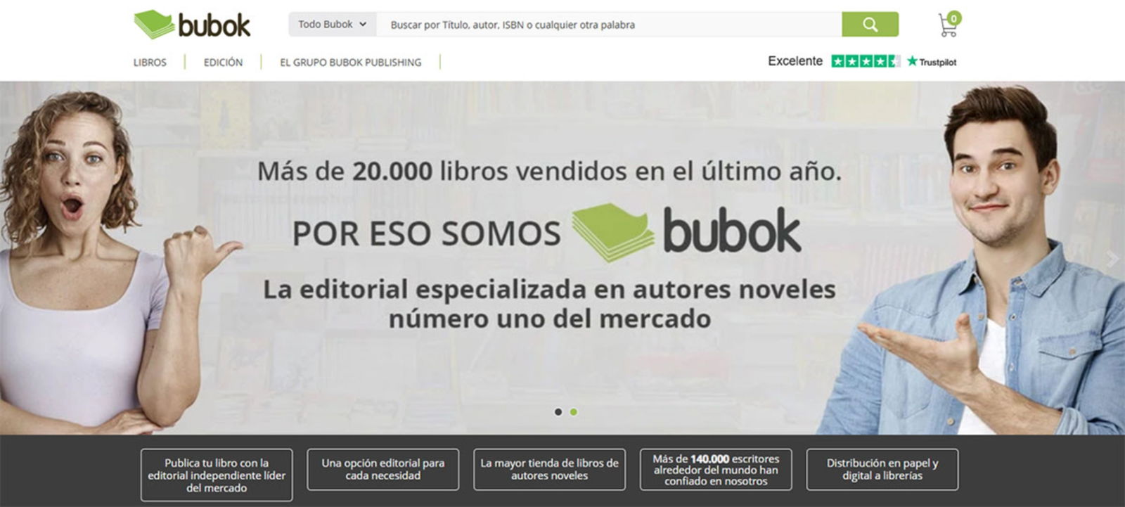 Bubok la plataforma española de autopublicación más conocida